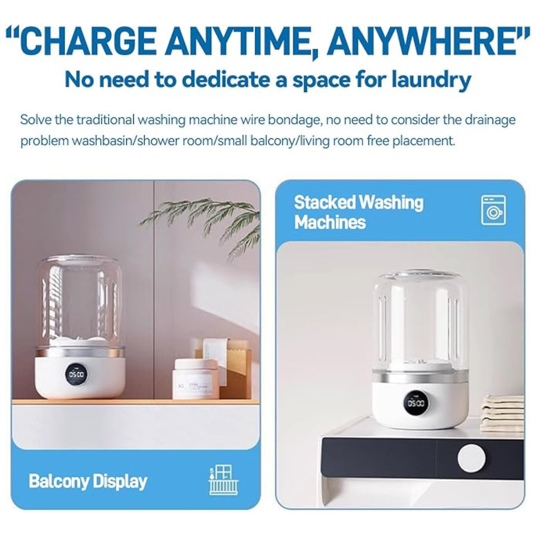 Rechargeable Compact Washing Machine