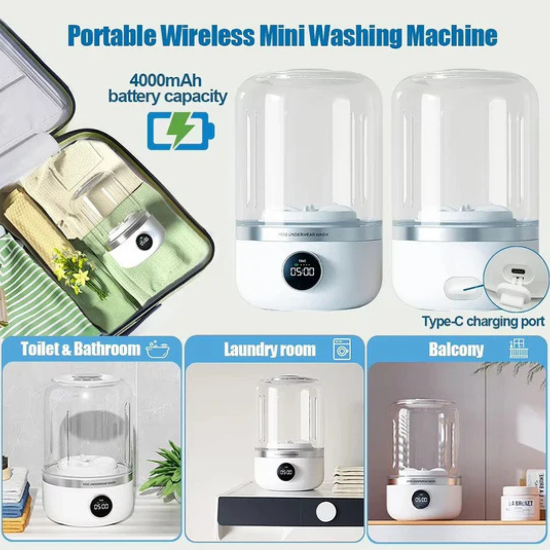 Rechargeable Compact Washing Machine