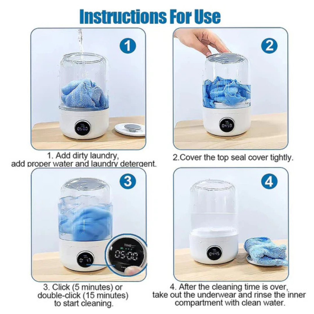 Rechargeable Compact Washing Machine