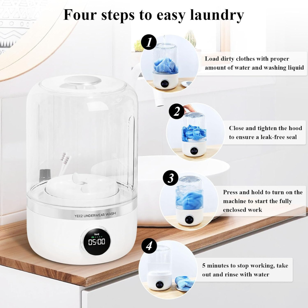 Rechargeable Compact Washing Machine